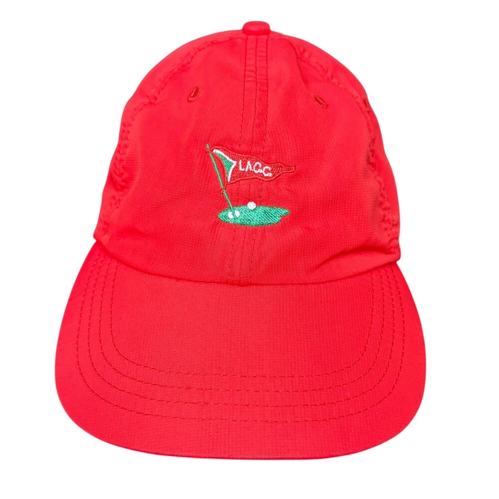 Los Angeles Country Club LACC Red Golf Hat Cap Strapback OSFM Adult Workout - Picture 2 of 8